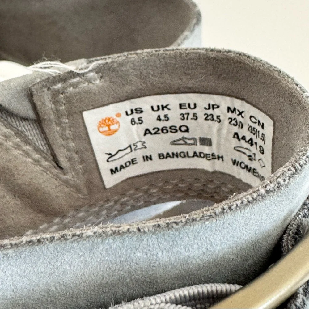 Timberland Koralyn Wedge Sz 6.5 Gray